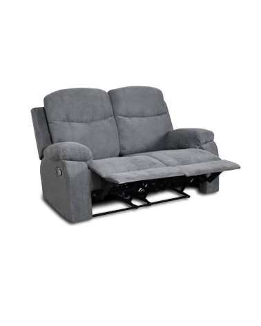 Divano Chicago 2 posti reclinabile grigio Twist 20