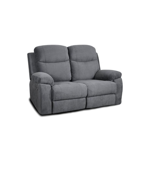 Divano Chicago 2 posti reclinabile grigio Twist 20