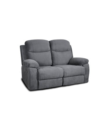 Divano Chicago 2 posti reclinabile grigio Twist 20