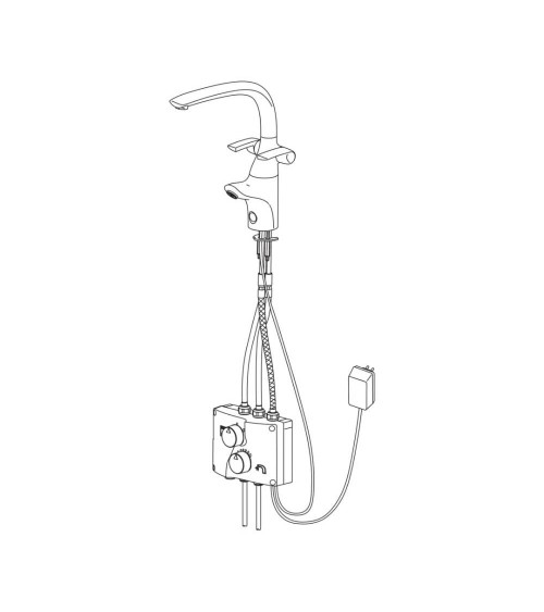 Miscelatore da cucina Oras Ventura cromo 8020 funzione touchless