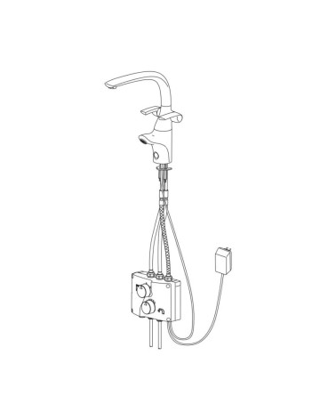 Miscelatore da cucina Oras Ventura cromo 8020 funzione touchless