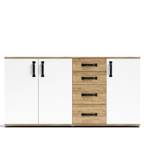 Credenza Mosso MO5 colore rovere e bianco
