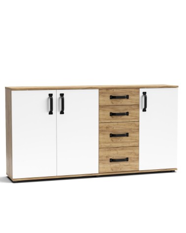 Credenza Mosso MO5 colore rovere e bianco