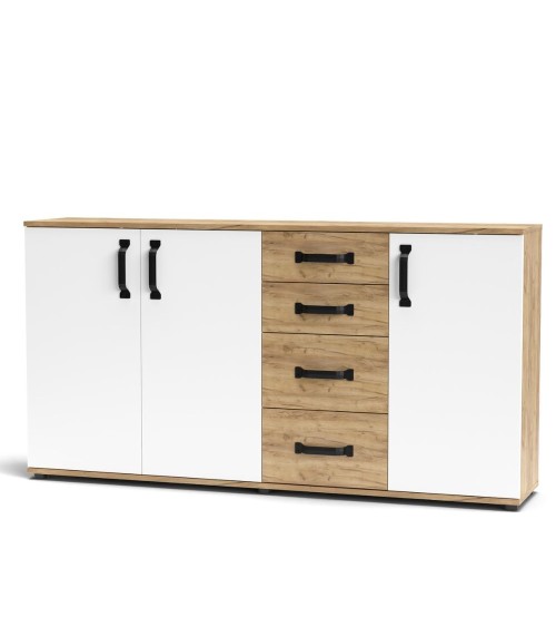 Credenza Mosso MO5 colore rovere e bianco