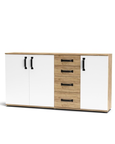 Credenza Mosso MO5 colore rovere e bianco