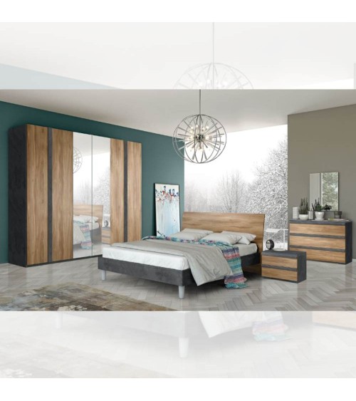 Camera da letto Borghese noce dark