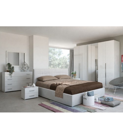 Camera da letto Nerano bianco laccato