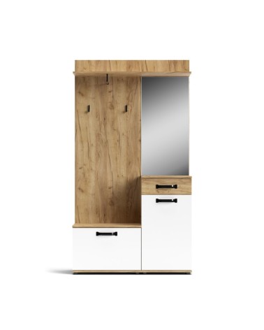 Mobile ingresso Mosso MO6 colore rovere e bianco