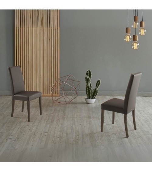 Sedia Nancy marrone standard set 2 pezzi
