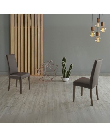 Sedia Nancy marrone standard set 2 pezzi