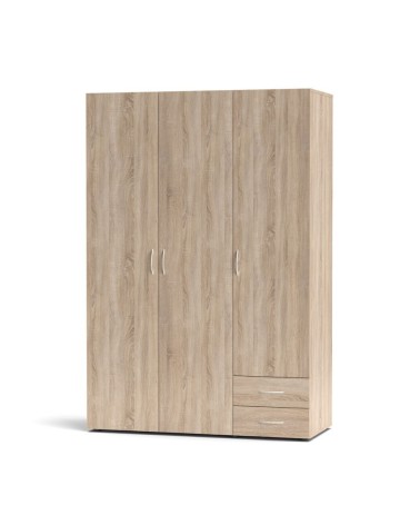 Armadio 3 ante 2 cassetti Seba 3 colore rovere sonoma