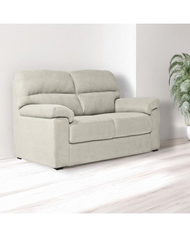 Divano Alenda 2 posti fisso con piedini quadrati colore Roma 05 beige