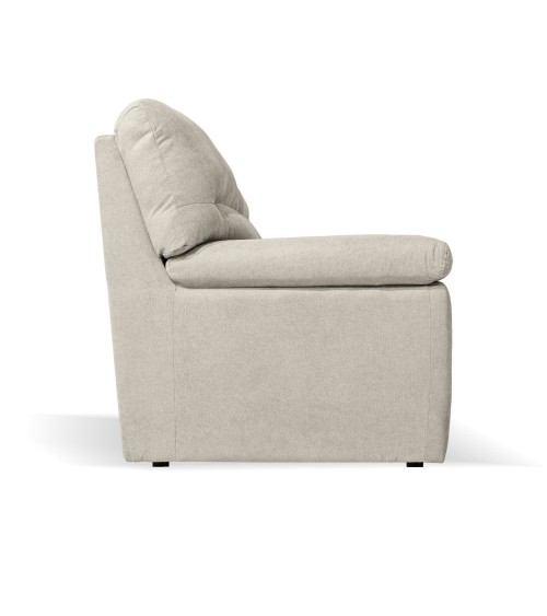Divano Alenda 2 posti fisso con piedini quadrati colore Roma 05 beige