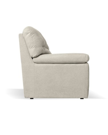 Divano Alenda 2 posti fisso con piedini quadrati colore Roma 05 beige