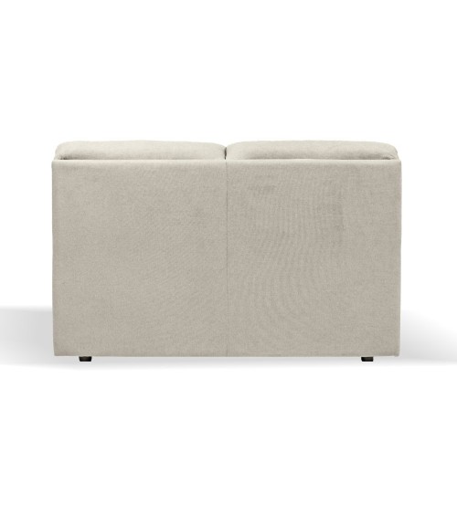 Divano Alenda 2 posti fisso con piedini quadrati colore Roma 05 beige