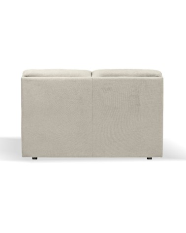 Divano Alenda 2 posti fisso con piedini quadrati colore Roma 05 beige