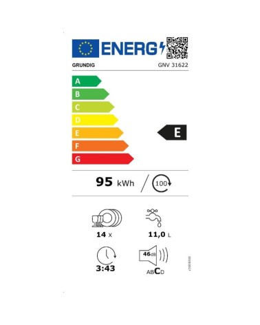 Lavastoviglie Grundig GNV31622 a scomparsa totale 14 coperti