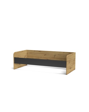 Letto singolo Gap System colore rovere e antracite