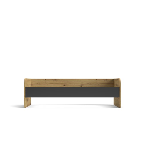 Letto singolo Gap System colore rovere e antracite