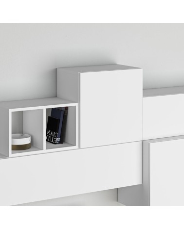 Parete attrezzata Tromen 260 cm. bianco opaco MTV234476