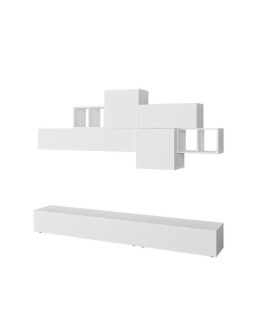 Parete attrezzata Tromen 260 cm. bianco opaco MTV234476