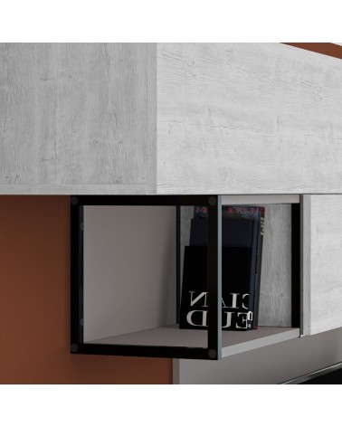 Parete attrezzata Tronador 260 cm. tortora e ancient white MTV234464