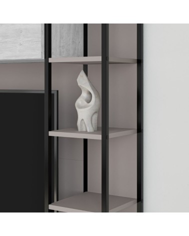 Parete attrezzata Tronador 260 cm. tortora e ancient white MTV234464