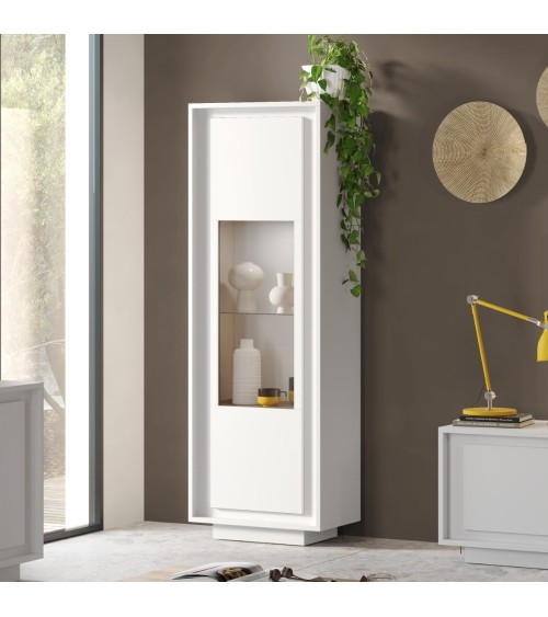 Vetrina Tiki 1 anta bianco opaco