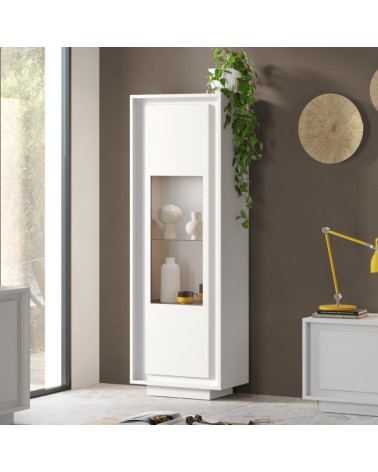 Vetrina Tiki 1 anta bianco opaco