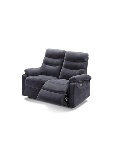 Divano 2 posti Brienz 2 recliner elettrici grigio scuro D603