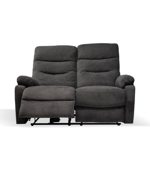 Divano 2 posti Brienz 2 recliner elettrici grigio scuro D603