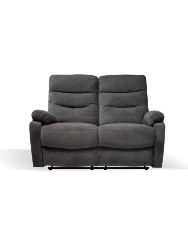 Divano 2 posti Brienz 2 recliner elettrici grigio scuro D603