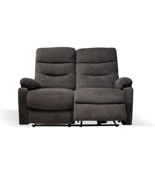 Divano 2 posti Brienz 2 recliner elettrici grigio scuro D603