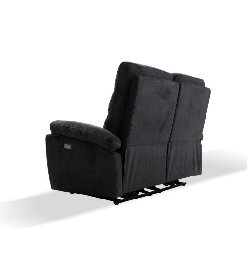 Divano 2 posti Brienz 2 recliner elettrici grigio scuro D603