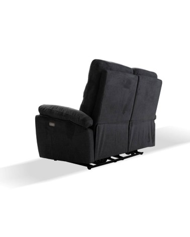Divano 2 posti Brienz 2 recliner elettrici grigio scuro D603