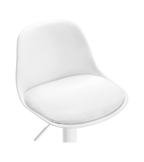 Sgabello regolabile Rand completamente bianco