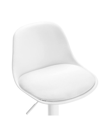 Sgabello regolabile Rand completamente bianco