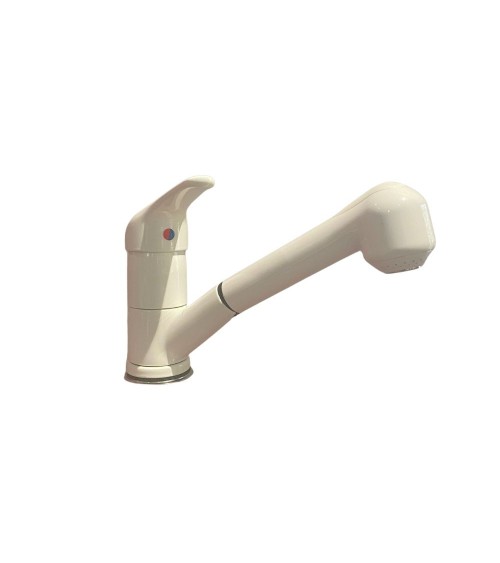 Miscelatore da cucina doccetta estraibile Paini Mixo 45WH573TCZ bianco