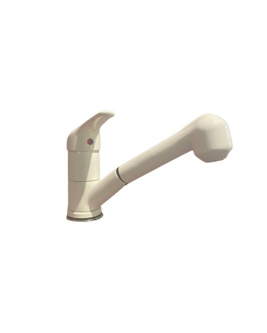 Miscelatore da cucina doccetta estraibile Paini Mixo 45WH573TCZ bianco