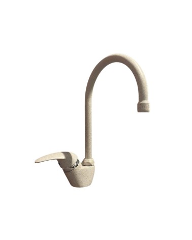 Miscelatore da cucina monocomando Paini Mini 63AU570572C bianco puntinato