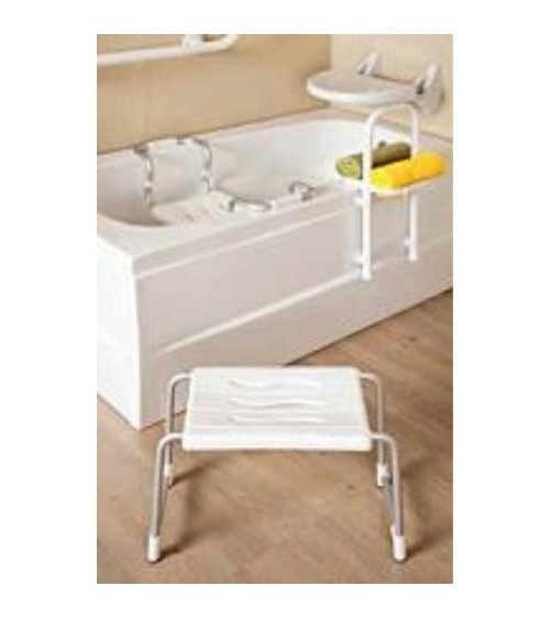 Sgabello per vasca da bagno per disabili colore bianco