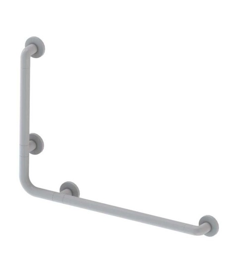 Corrimano angolare di sicurezza 78 x 55.5 cm per disabili colore bianco