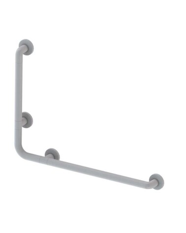 Corrimano angolare di sicurezza 78 x 55.5 cm per disabili colore bianco