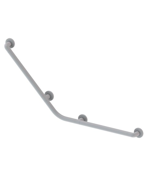 Corrimano angolare di sicurezza 113x55 cm. per disabili colore bianco