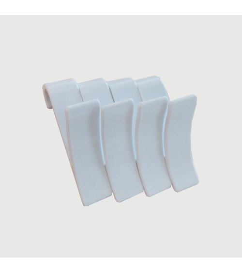 Gancio per asciugamani 4 pezzi colore bianco