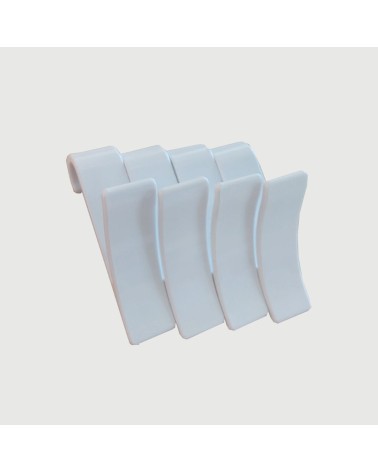 Gancio per asciugamani 4 pezzi colore bianco