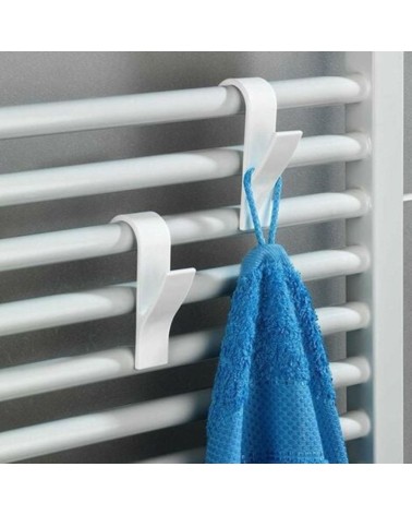 Gancio per asciugamani 4 pezzi colore bianco