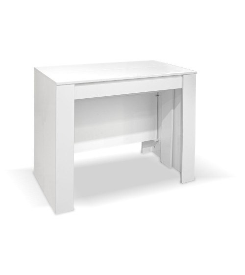 Consolle allungabile Ofelia colore bianco effetto lucido