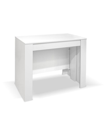 Consolle allungabile Ofelia colore bianco effetto lucido