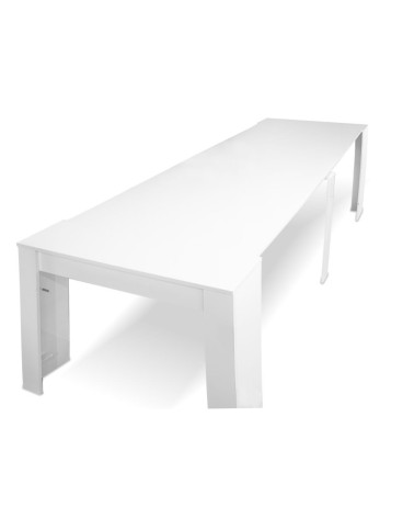 Consolle allungabile Ofelia colore bianco effetto lucido